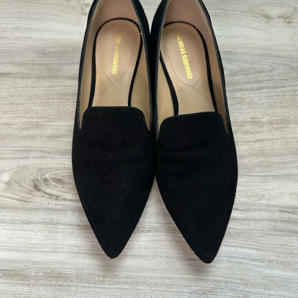 Nicholas Kirkwood Casati Suede faux pearlembellished heel Flats Shoes~37 6.5/7 - Picture 2 of 10
